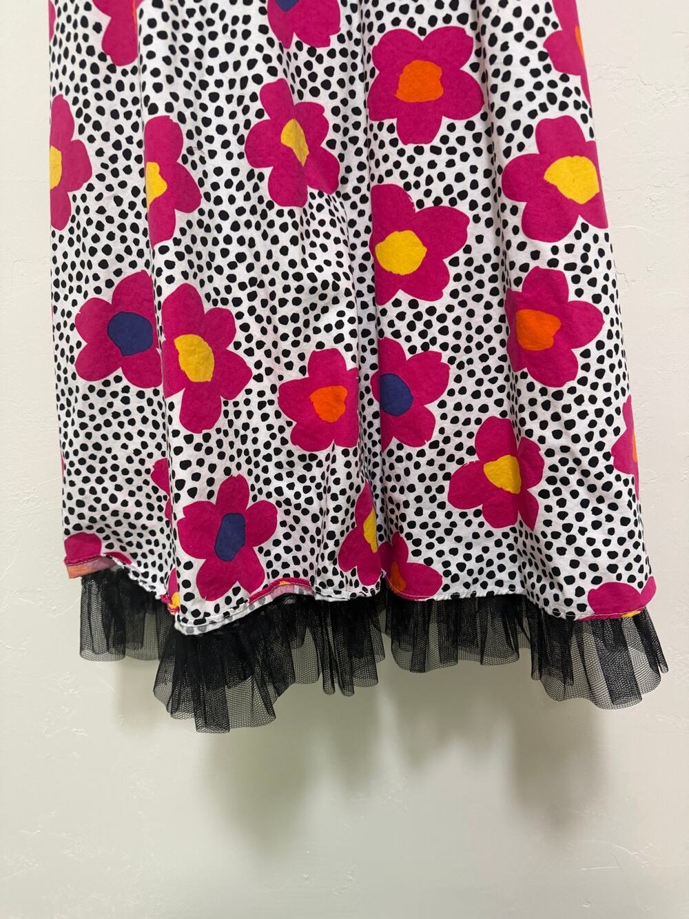 La Princess Women’s Floral Polka Dot Sleeveless Party Dress Size Small